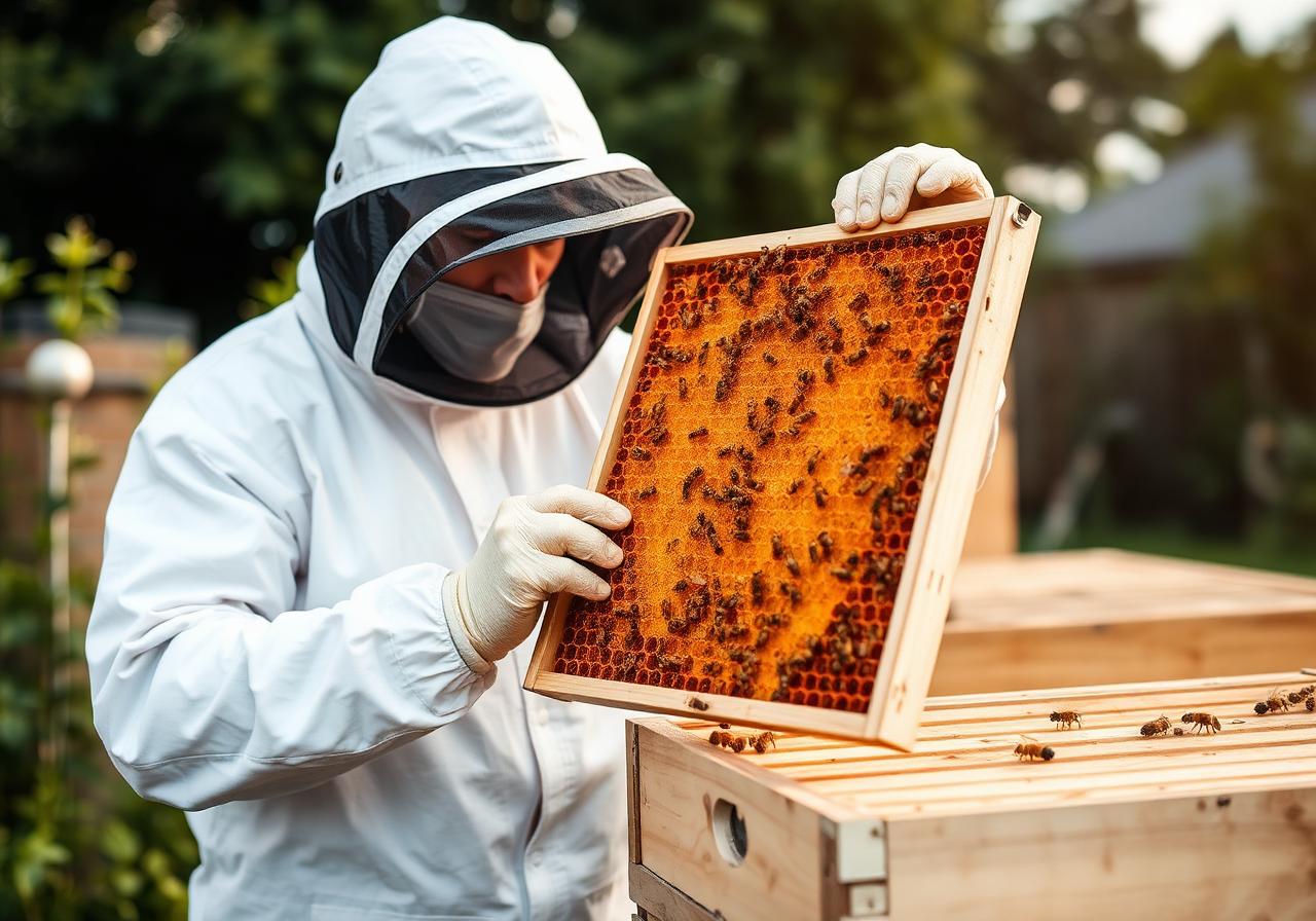 Apiculteur APITERRA en intervention
